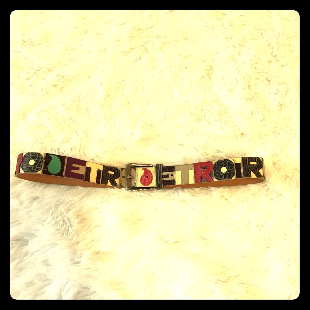 Etro Genuine Leather Men’s belt
